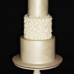 Scrunch Ruffle Wedding Cake